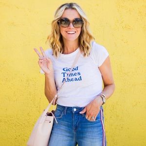 $95 Rag & Bone White Good Times Tee T-shirt Top M